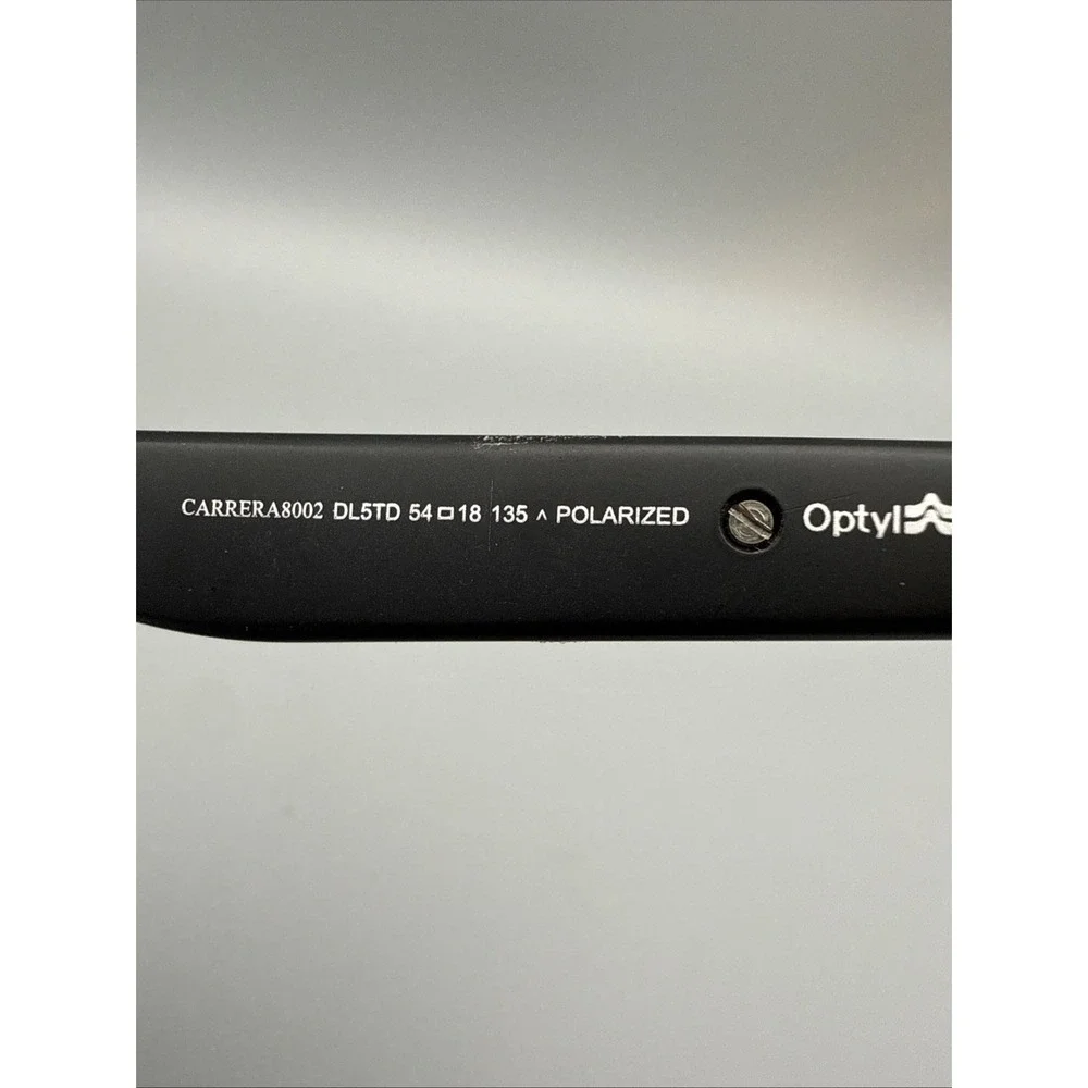 Carrera 8002 DL5TD Sunglasses Black RectangularOptyl 54-18-135 Flex- Frames Only